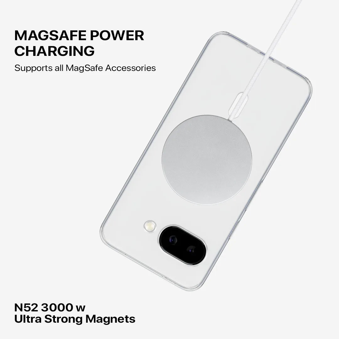 Anti Yellow Magsafe Clear Transparent Case for Google Pixel 9A