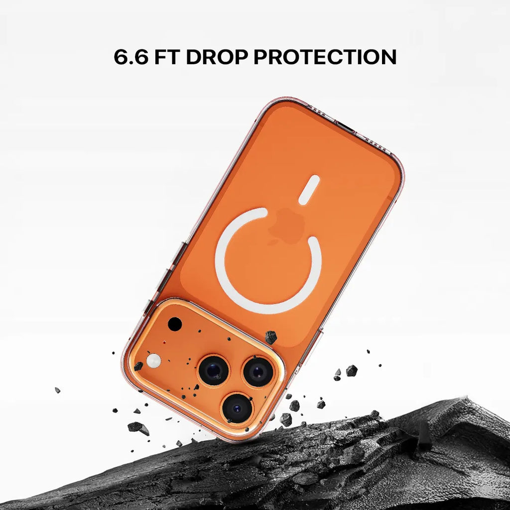 MagSafe compatible iPhone 17 Pro max clear cover durable build