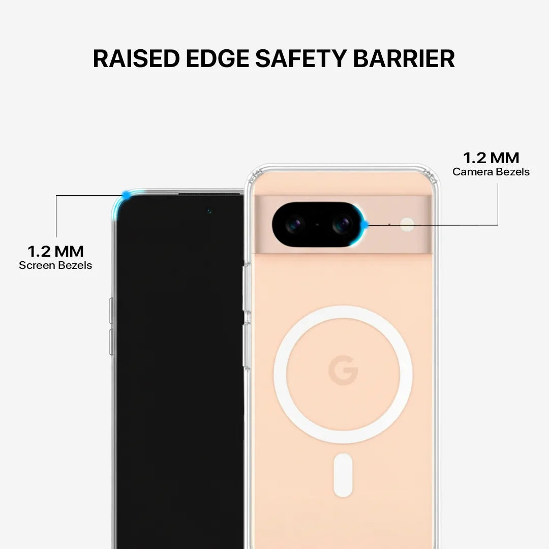 Anti Yellow Magsafe Clear Transparent Case for Google Pixel 8