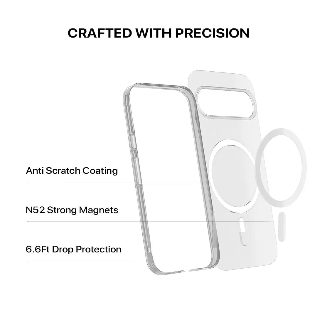 Anti Yellow Magsafe Clear Transparent Case for Google Pixel 10 Pro