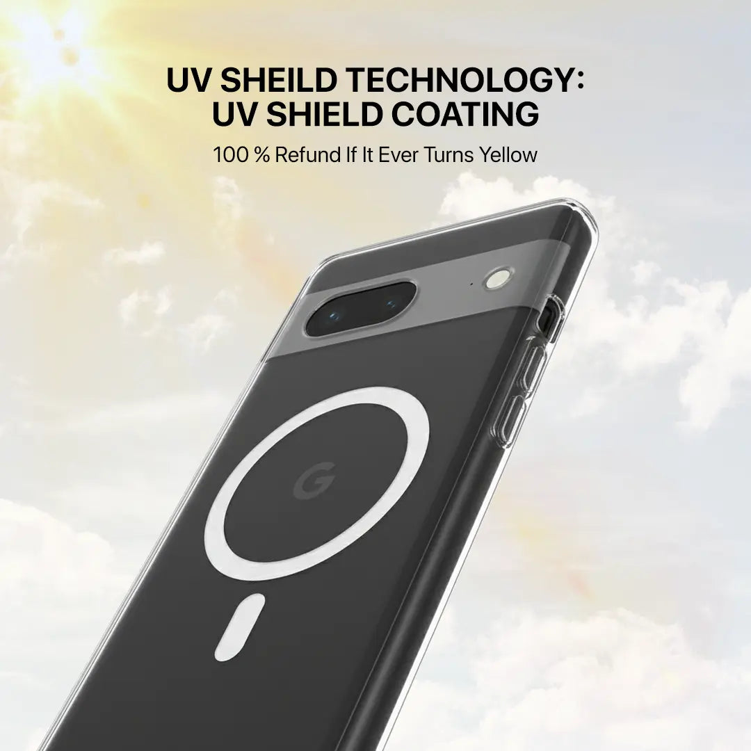 Anti Yellow Magsafe Clear Transparent Case for Google Pixel 7