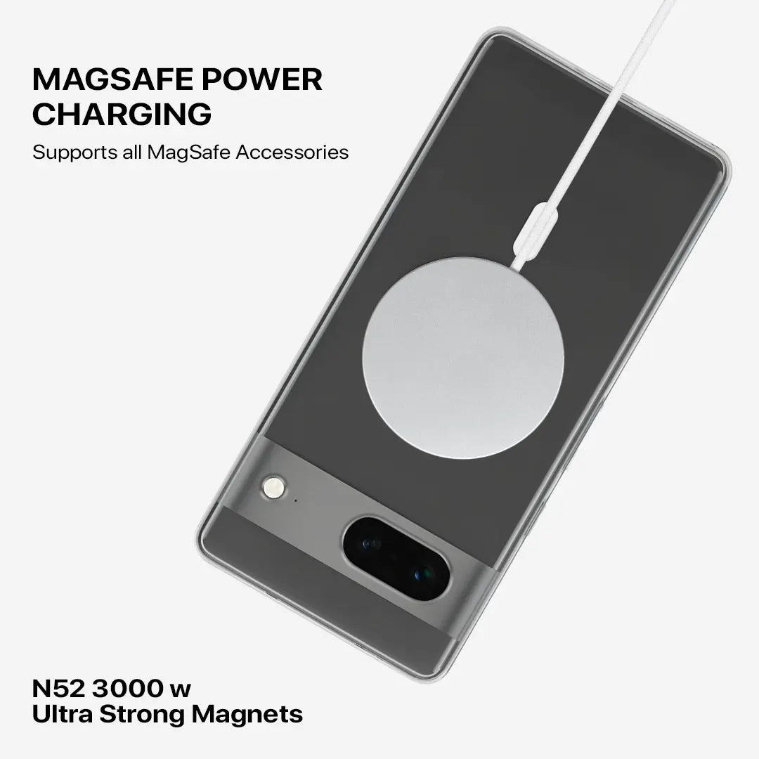 Anti Yellow Magsafe Clear Transparent Case for Google Pixel 7A