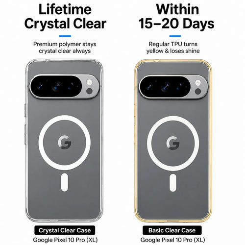 Google Pixel 10 Pro XL - Anti Yellow MagSafe Clear Case