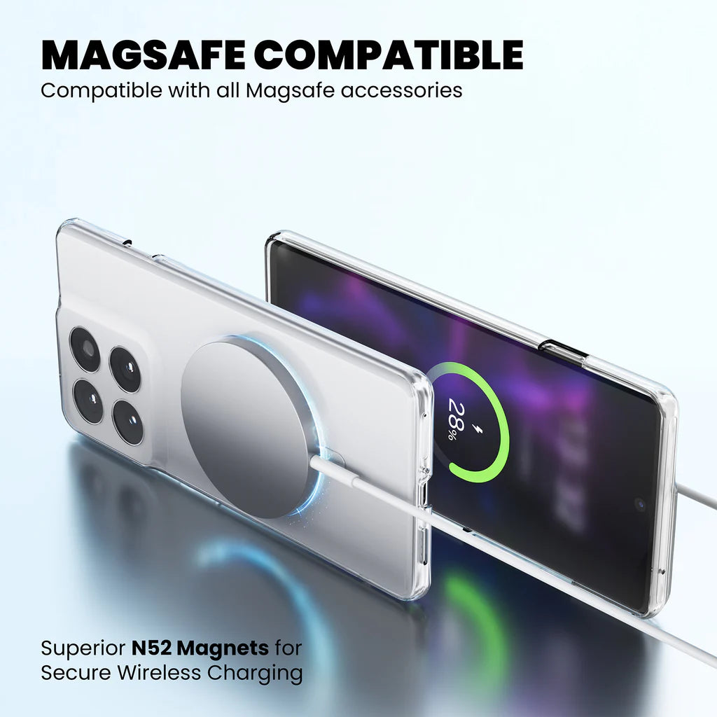 Anti-Yellow MagSafe Clear Case Motorola Edge 60 Fusion
