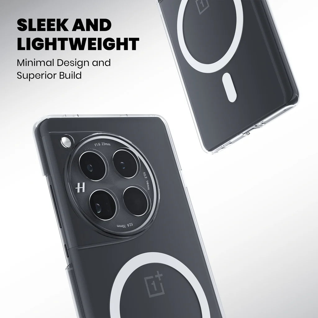Clear Anti-Yellow MagSafe Case – OnePlus 12 sleek and lightweight 
