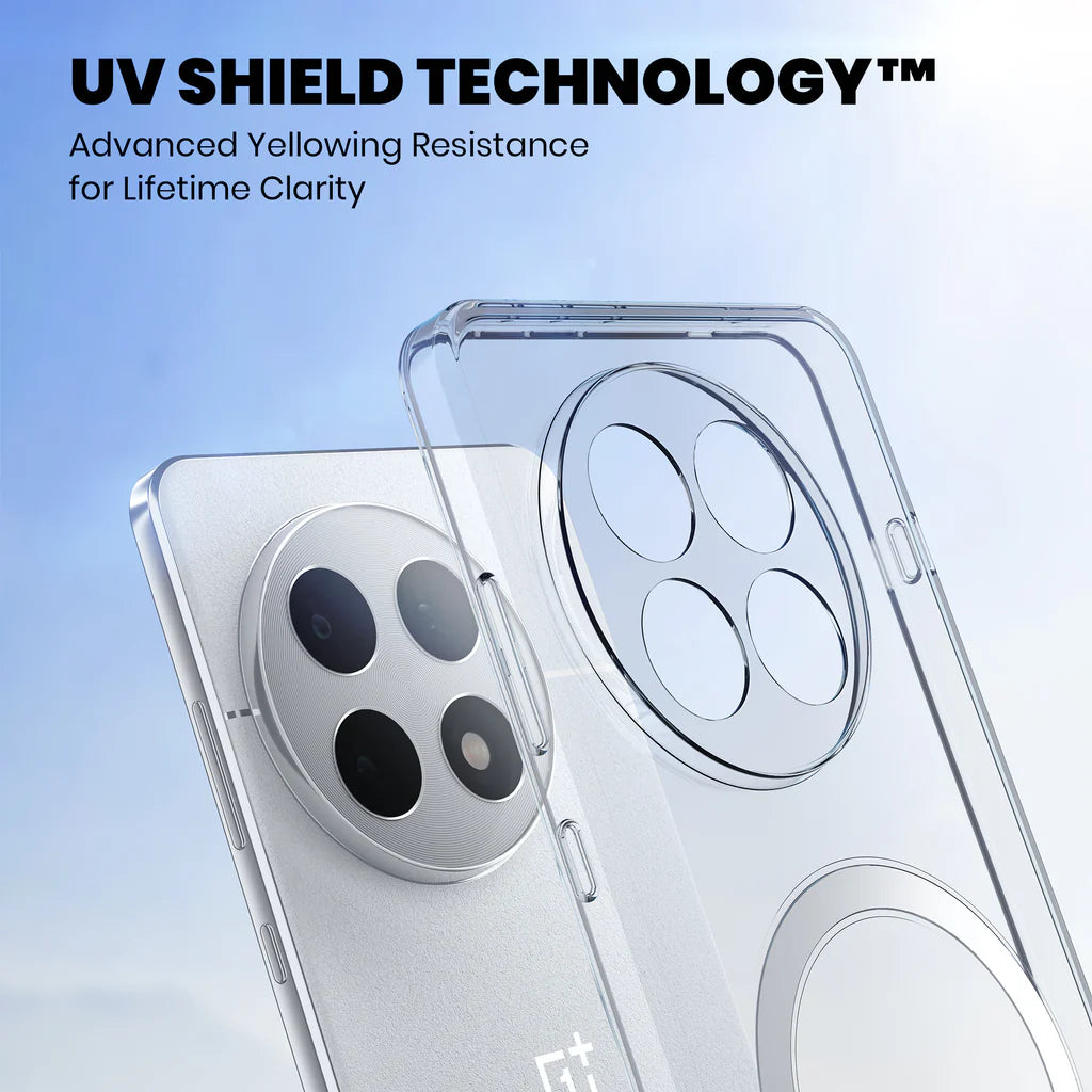 Clear Anti-Yellow MagSafe Case – OnePlus 13 uv shield technology 