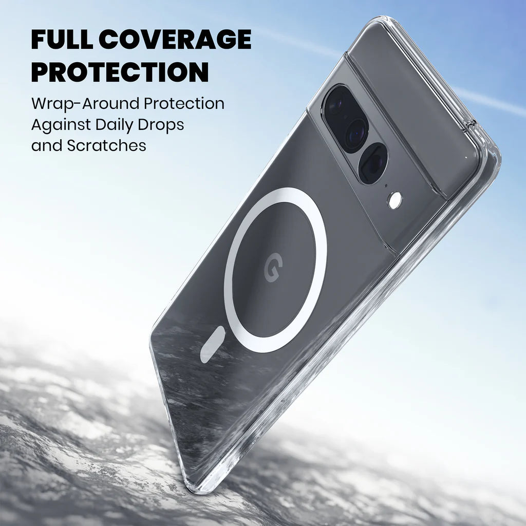 Clear Anti-Yellow MagSafe Case for Google Pixel 7 Pro full coverage protection 