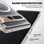 Clear Anti-Yellow MagSafe Case for Google Pixel 7 Pro raised edge protection 
