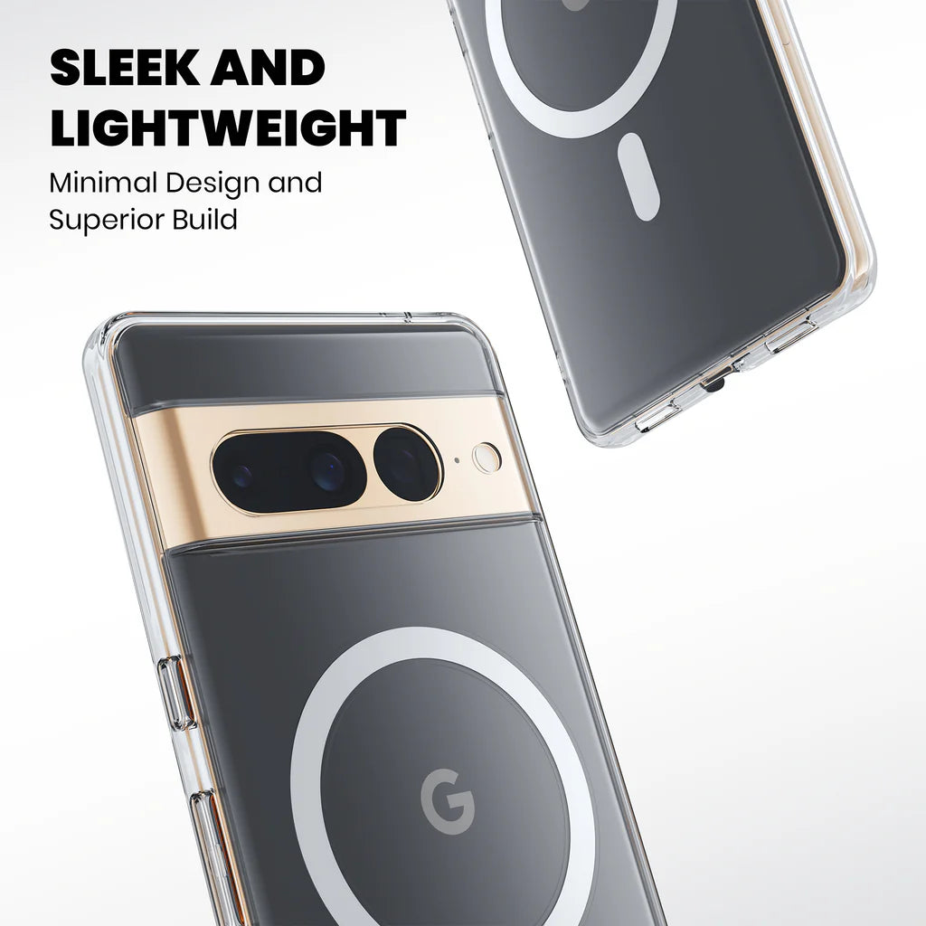 Clear Anti-Yellow MagSafe Case for Google Pixel 7 Pro sleek and lightweight