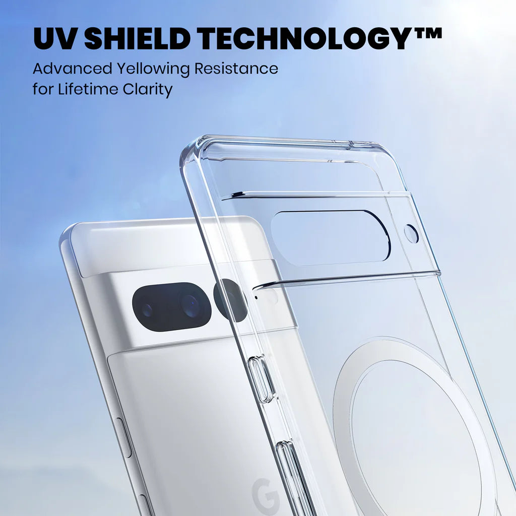 Clear Anti-Yellow MagSafe Case for Google Pixel 7 Pro uv sheild technology 