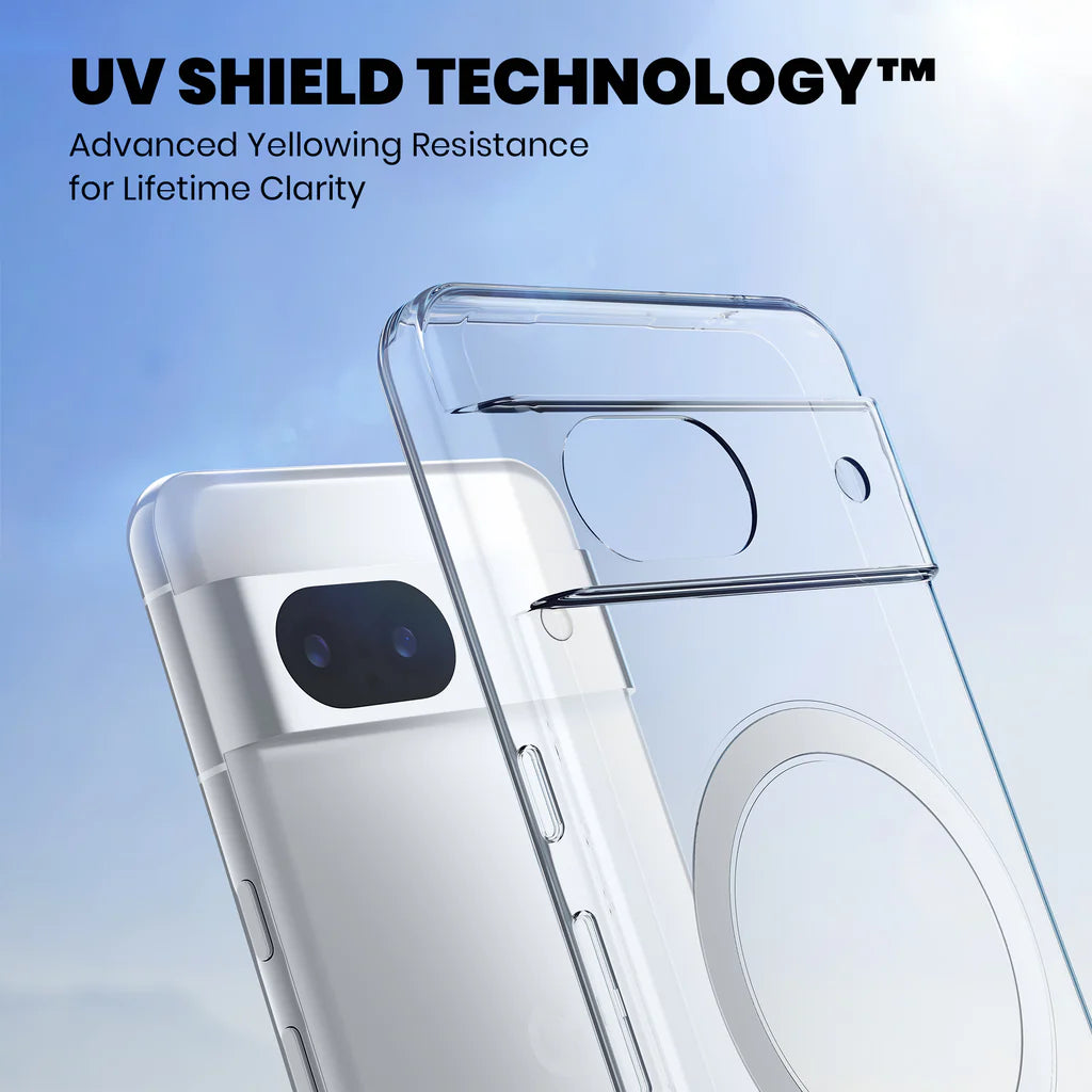 Clear Anti-Yellow MagSafe Case for Google Pixel 7 uv shield technology 