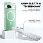 Clear Anti-Yellow MagSafe Case for Google Pixel 8A anti-scratch technology 
