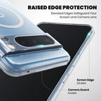 Clear Anti-Yellow MagSafe Case for Google Pixel 8 Pro aised edge protection 