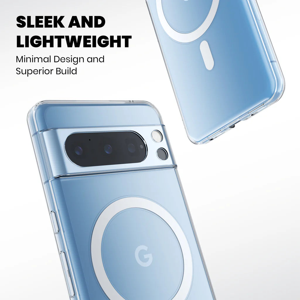 Clear Anti-Yellow MagSafe Case for Google Pixel 8 Pro sleek and lighweight