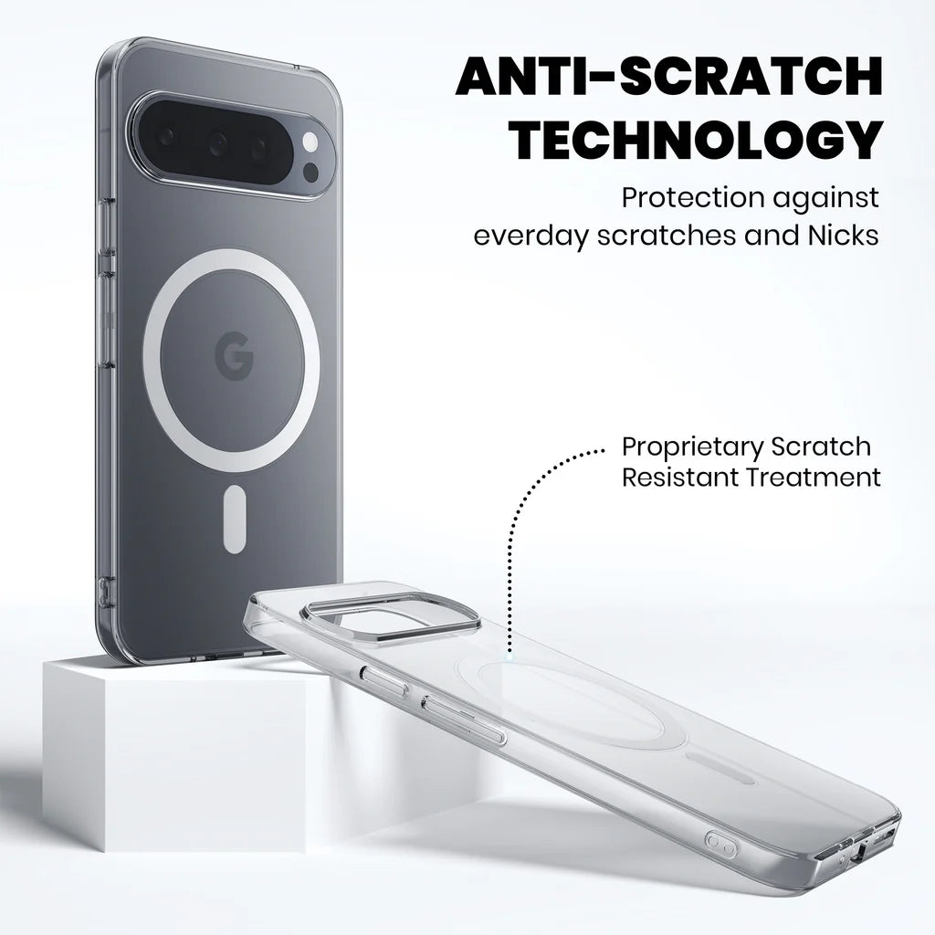 Clear Anti-Yellow MagSafe Case for Google Pixel 9 anti -scratch technology