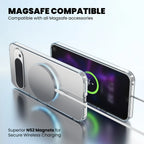 Clear Anti-Yellow MagSafe Case for Google Pixel 9 n52 magnets