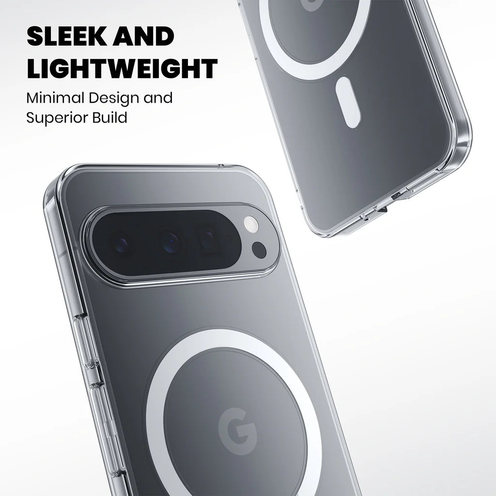 Clear Anti-Yellow MagSafe Case for Google Pixel 9 sleek and lightweight