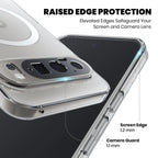 Clear Anti-Yellow MagSafe Case for Google Pixel 10 Pro XL raised edge protection