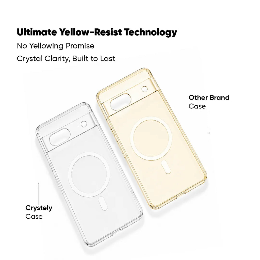 Google Pixel 7A - Anti Yellow MagSafe Clear Case