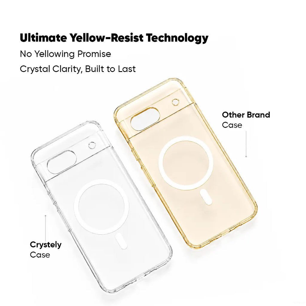 Google Pixel 8A - Anti Yellow MagSafe Clear Case