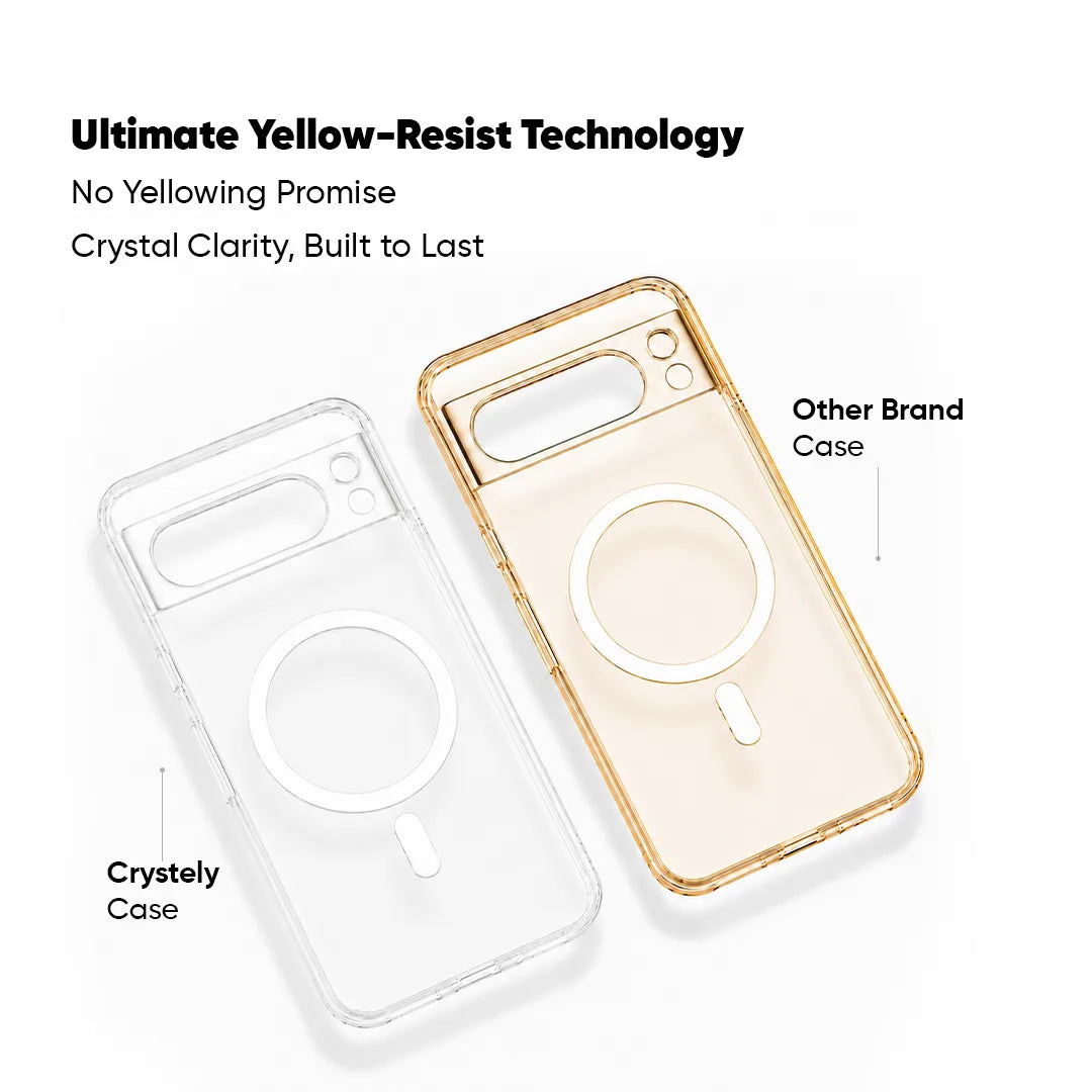 Google Pixel 8 Pro - Anti Yellow MagSafe Clear Case