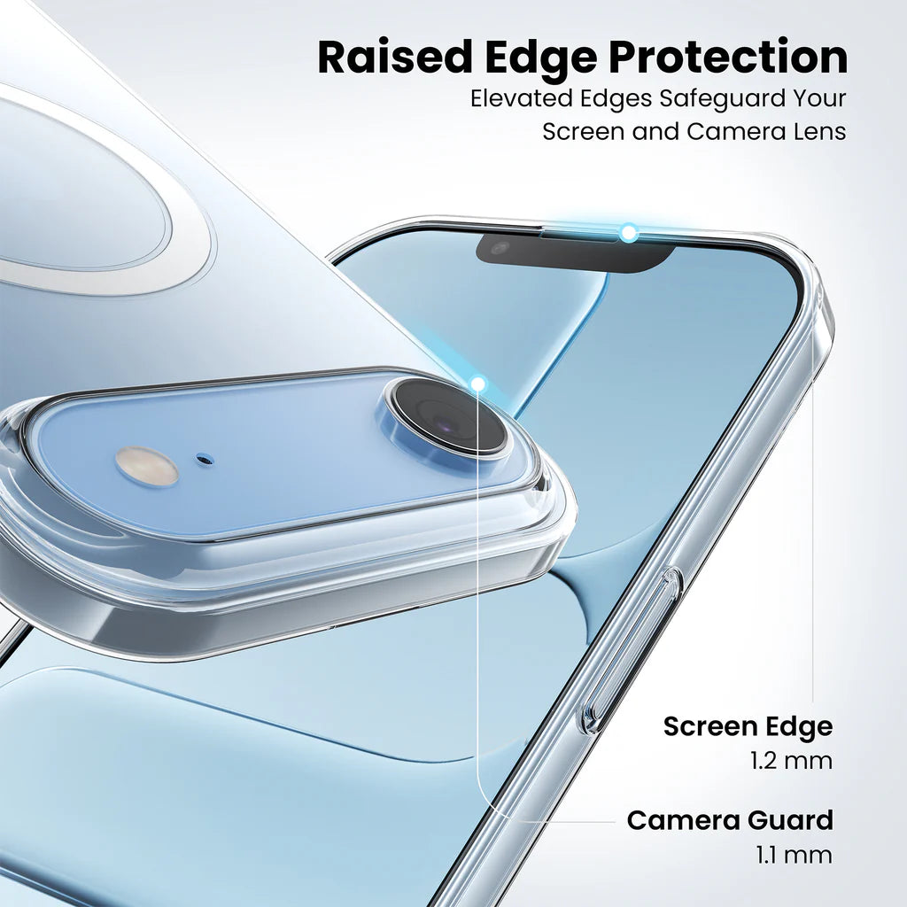 IPhone 17 Air Anti Yellow Clear Case Magsafe camera guard
 