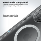 Crystely iPhone 16 Anti Yellow MagSafe Case camera control button