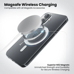 Crystely iPhone 16 Anti Yellow MagSafe Case wireless charging