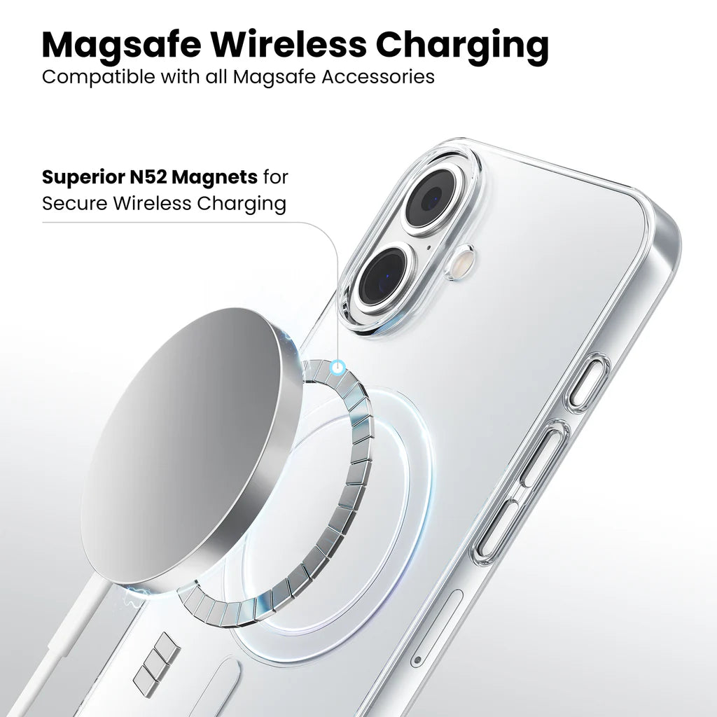 IPhone 17 Anti Yellow Magsafe Clear Case magsafe wireless charging