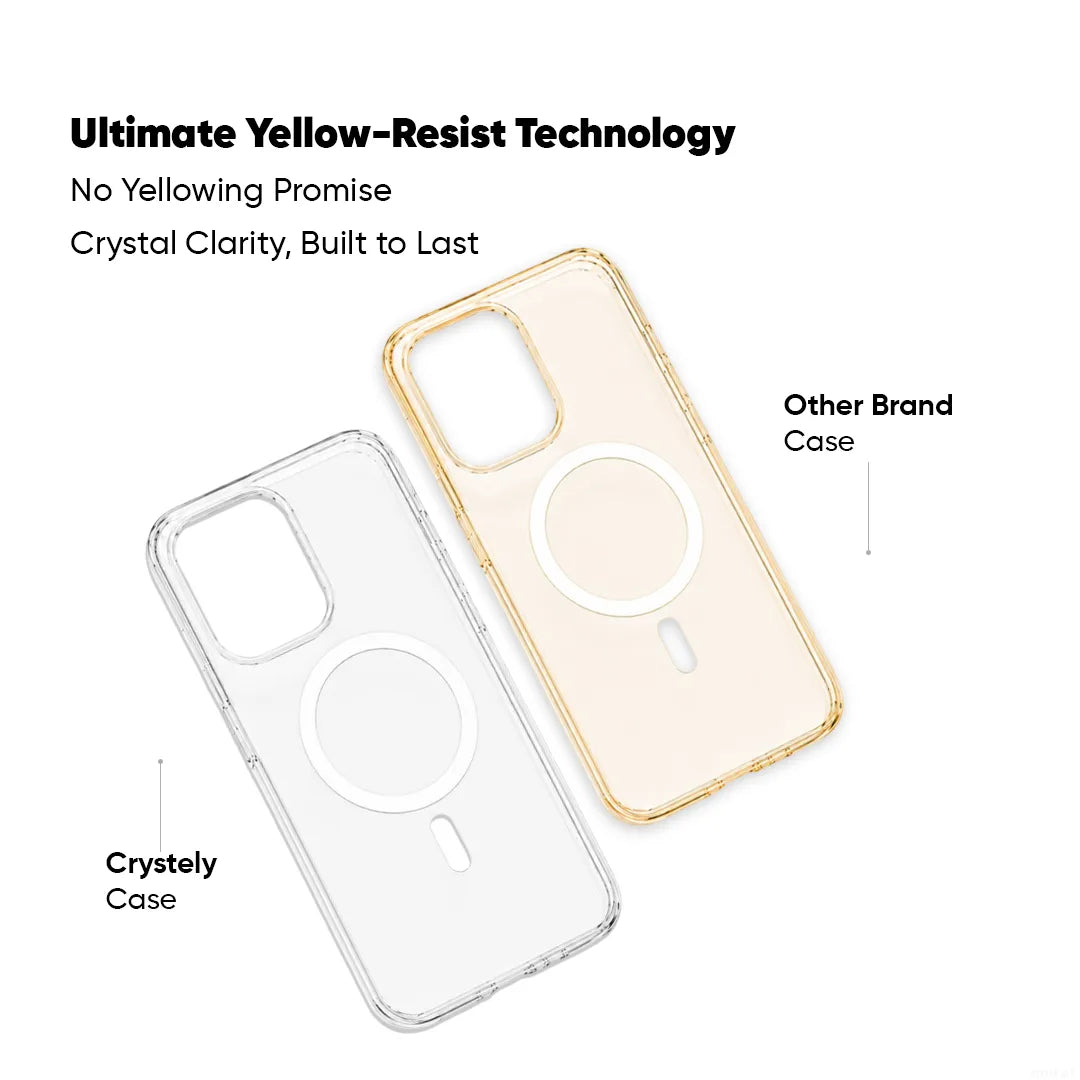 IQOO Z11X  - Anti Yellow MagSafe Clear Case