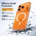 12FT Drop Tested Clear iPhone Cover with Military Grade Protection