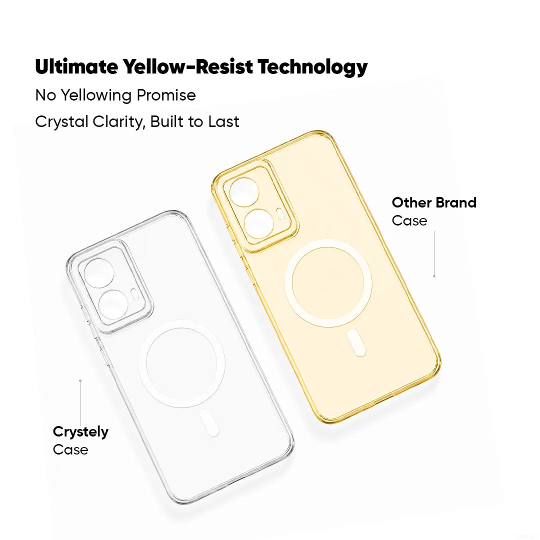 Motorola G85 - Anti Yellow MagSafe Clear Case