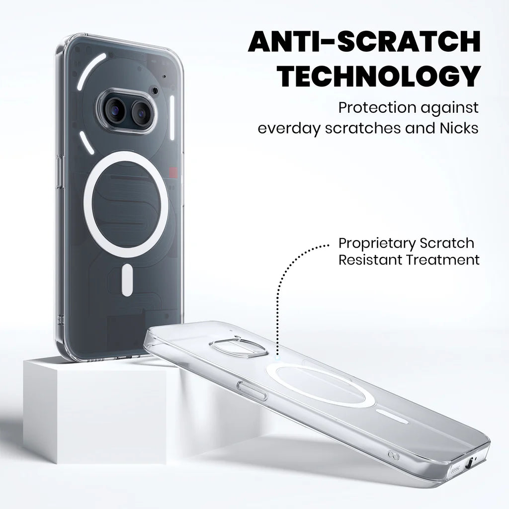 Nothing 2A Transparent Anti-Yellow MagSafe Case anti scratch technology 