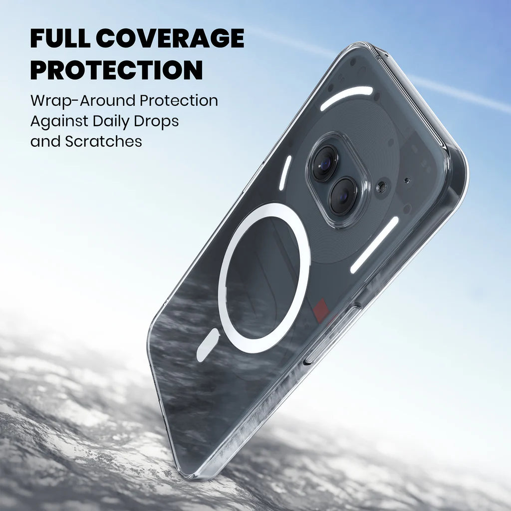 Nothing 2A Transparent Anti-Yellow MagSafe Case full coverge protection