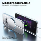 Nothing 2A Transparent Anti-Yellow MagSafe Case n52 magnets wireless charging 