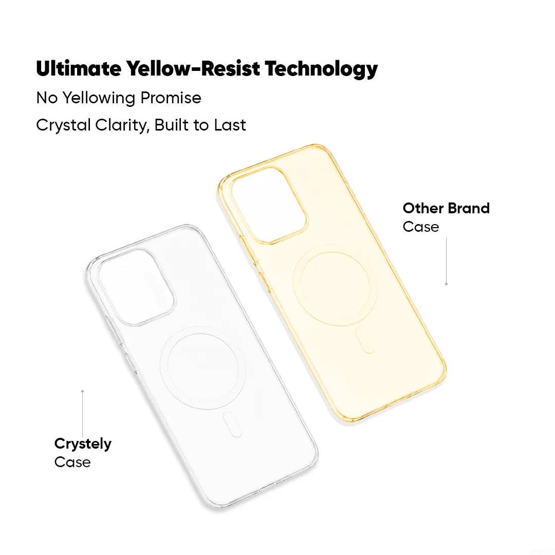 Oppo Reno 15C - Anti Yellow MagSafe Clear Case