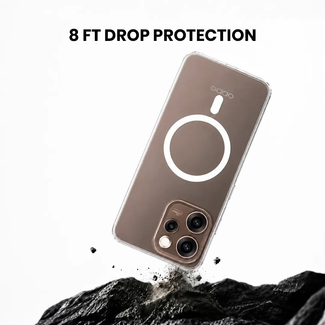 Oppo Reno 15 Pro - Anti Yellow MagSafe Clear Case