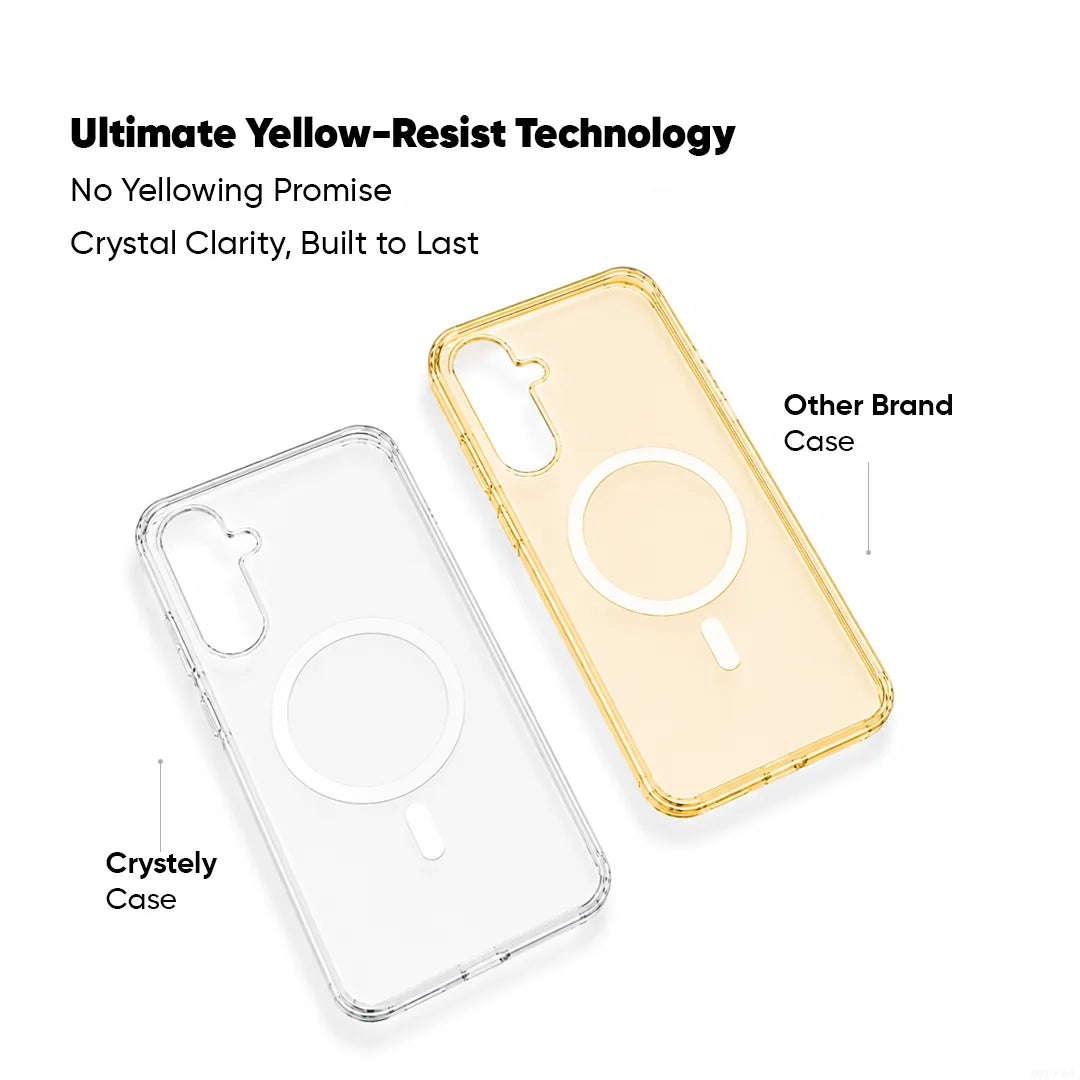Samsung Galaxy A55 - Anti Yellow MagSafe Clear Case