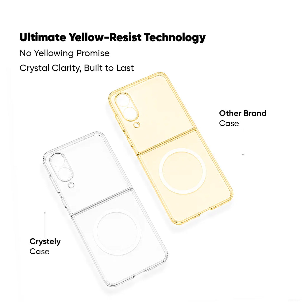 Samsung  Galaxy Z Flip4 - Anti Yellow MagSafe Clear Case