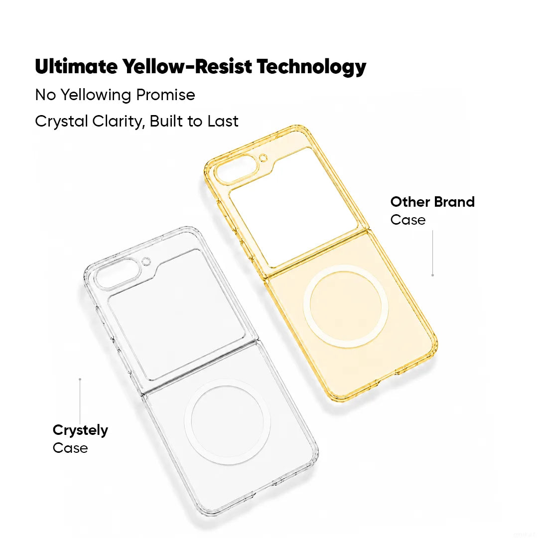Samsung Galaxy Z Flip5 - Anti Yellow MagSafe Clear Case