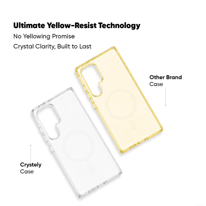 Samsung Galaxy S25 Ultra - Anti Yellow MagSafe Clear Case