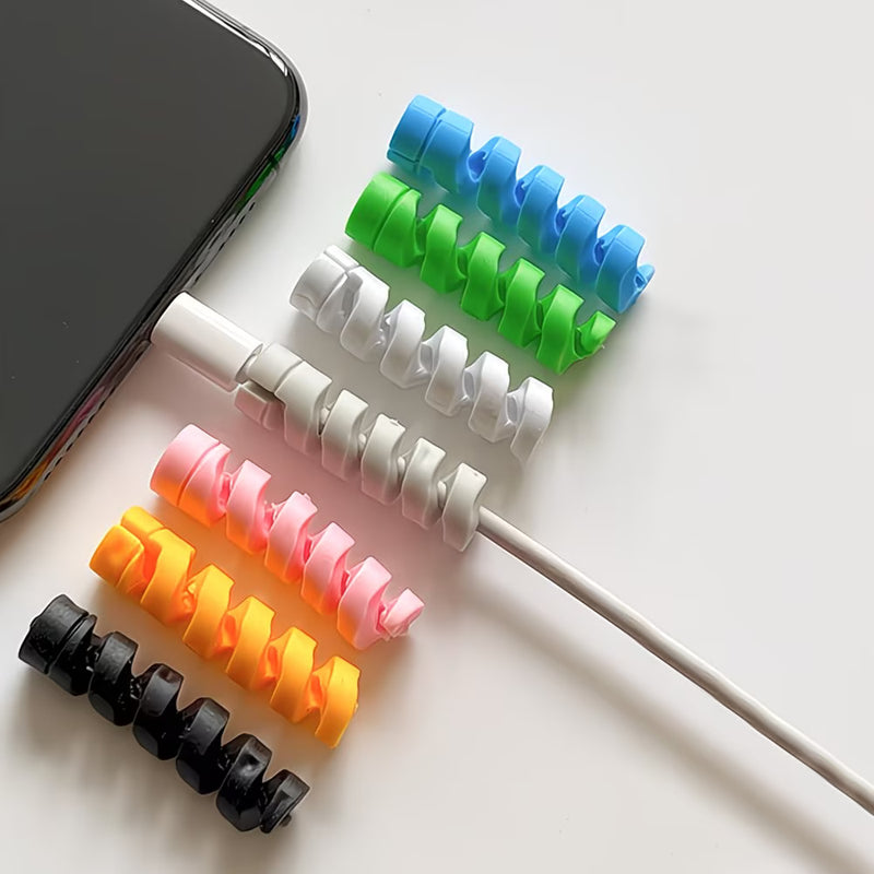 Spiral cable protector for charging wires