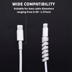 Spiral wire protector to prevent cable damage