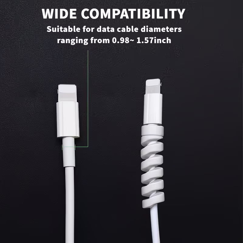 Spiral wire protector to prevent cable damage