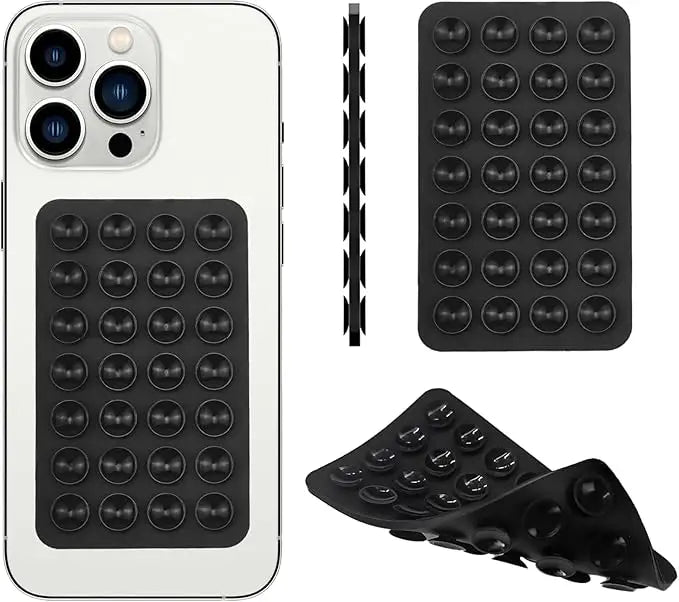 Multi-surface sticky phone mount for tiles glass and mirror
