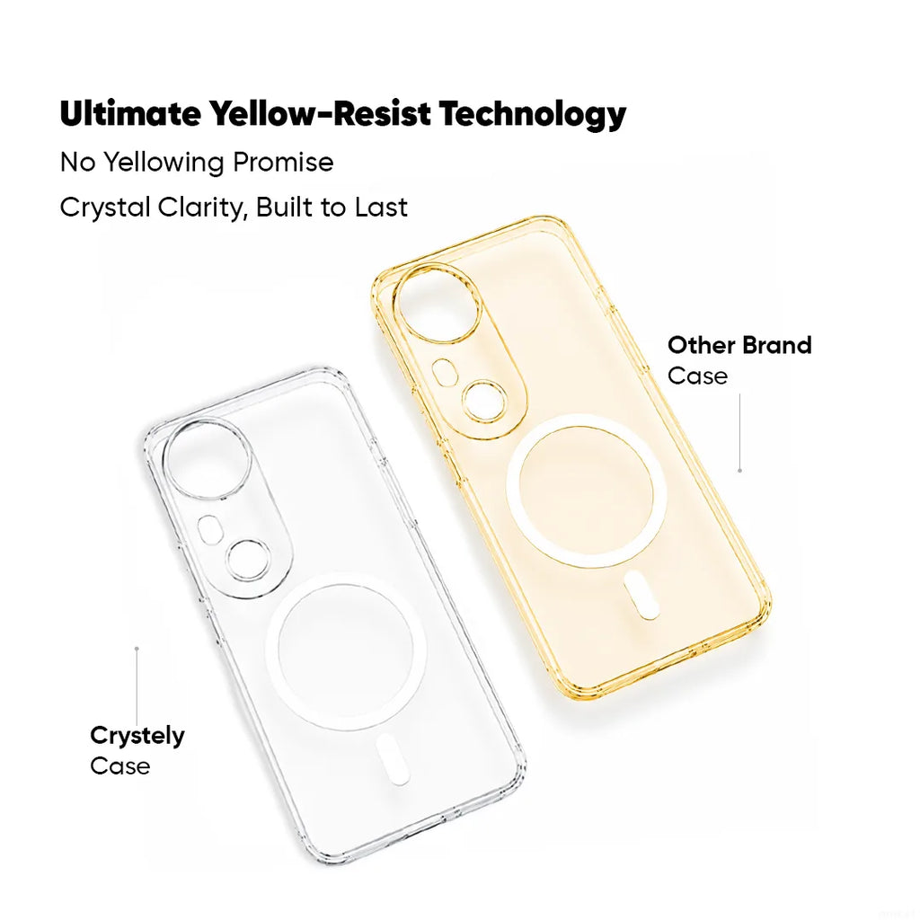 Vivo T4 Ultra - Anti Yellow MagSafe Clear Case