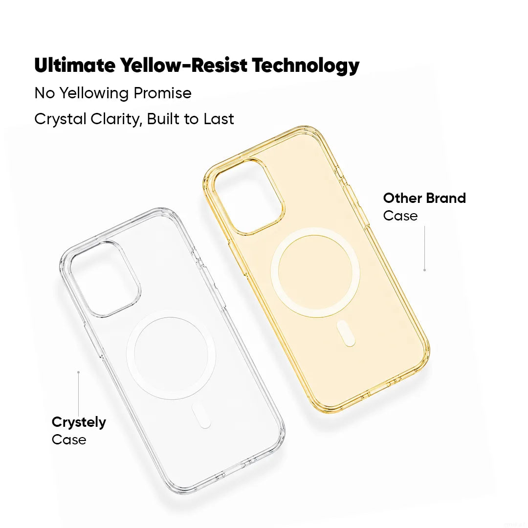 Vivo T5X - Anti Yellow MagSafe Clear Case