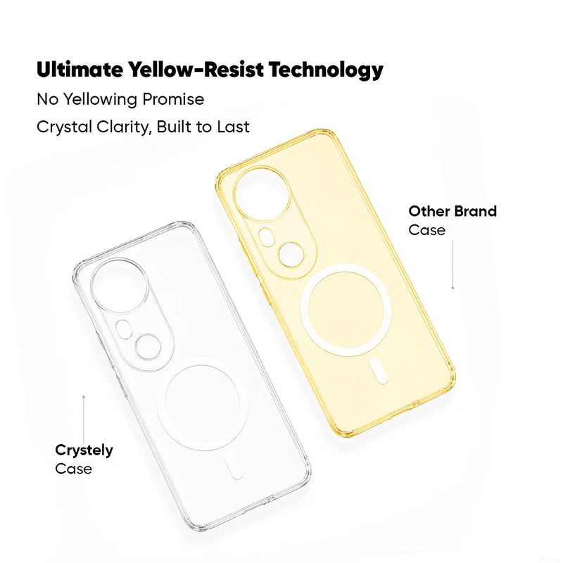 Vivo V50 - Anti Yellow MagSafe Clear Case