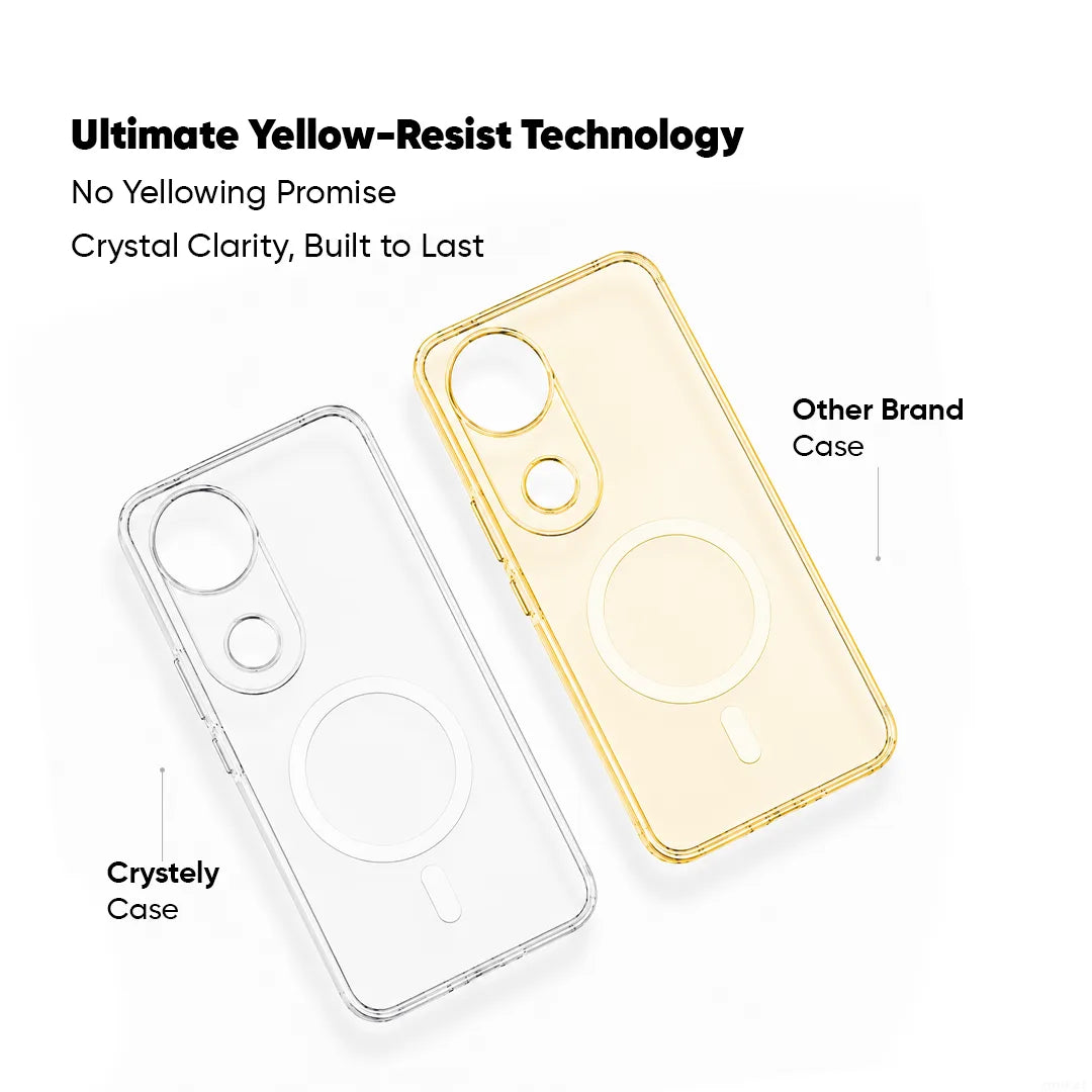 Vivo V50E - Anti Yellow MagSafe Clear Case