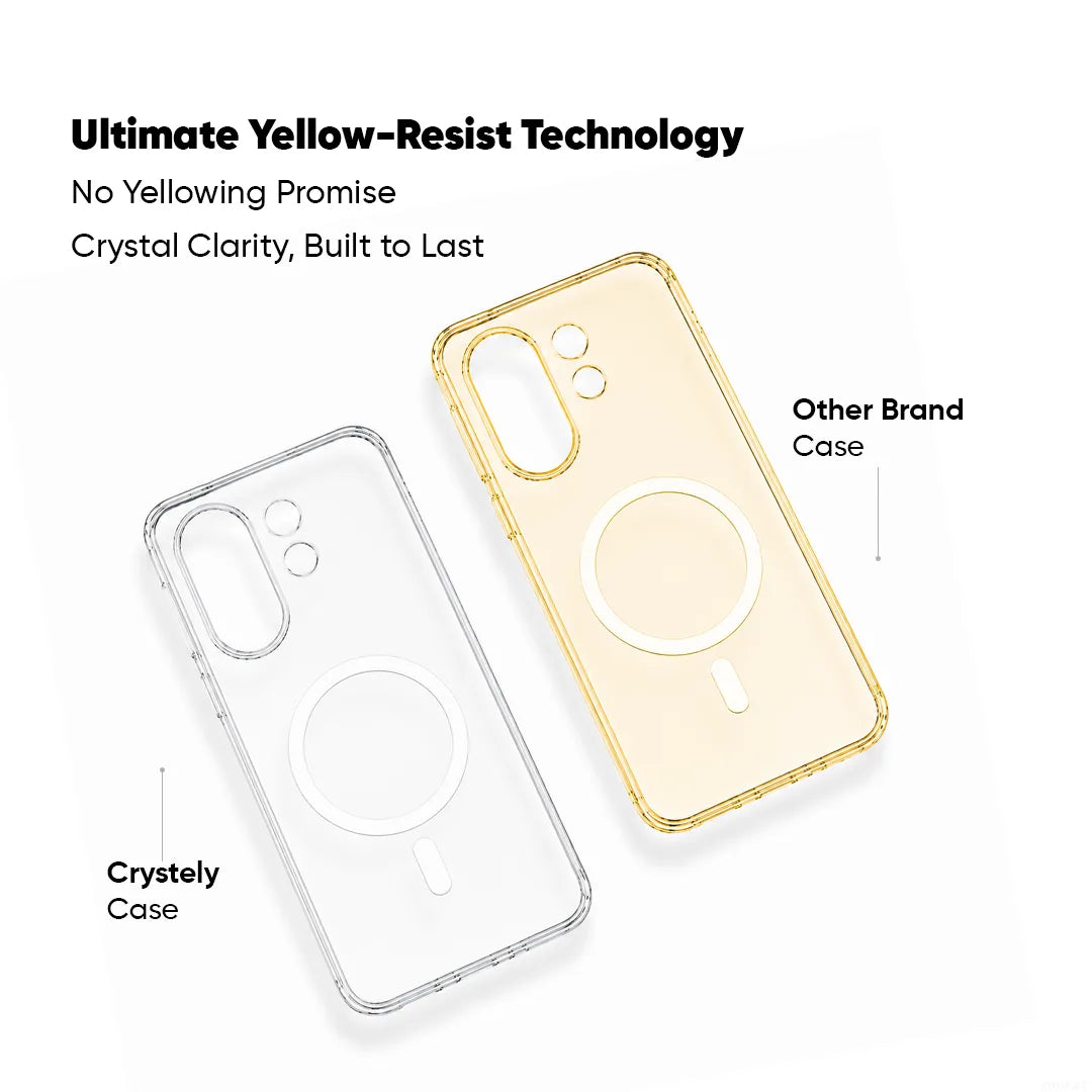 Vivo V60 - Anti Yellow MagSafe Clear Case